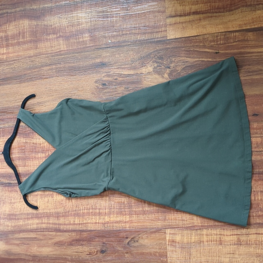 LOFT Green A-line Dress